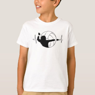 Volleybal - Volleybalspeler Heartbeat T-shirt