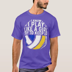 volleybal voor vrouwelijke meisjes volleyball T T-shirt