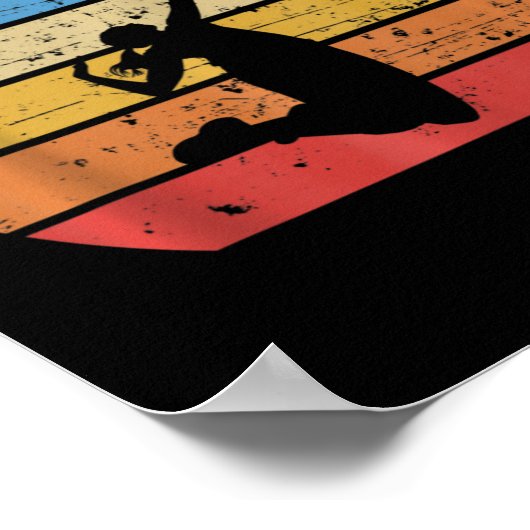  Volleybal Vrouwen Retro  Style Meisjes Poster (Hoek)