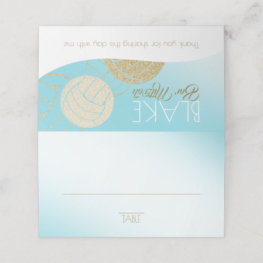 Volleybal Zitplaatsen Kaart (Buitenkant ongevouwen)