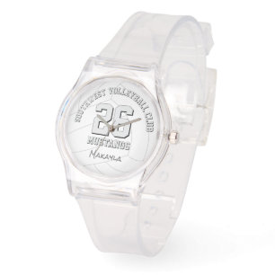 Volleybalclub teamnaam gepersonaliseerd horloge