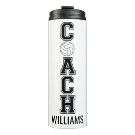 Volleybalcoach aangepast dank je cadeautumbler thermosbeker