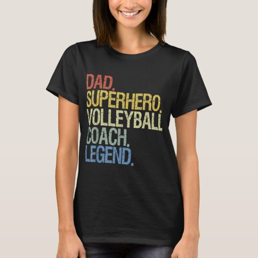 Volleybalcoach vader t-shirt (Voorkant)