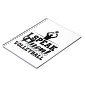 Volleybalgezegde voor spelers en touringcars cadea notitieboek (Linkerzijde)