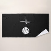 Volleybalhartslag Badhanddoek (Badhanddoek)