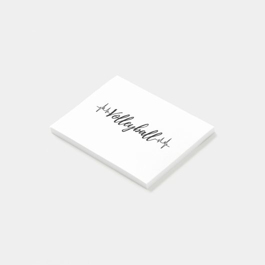 Volleybalhartslag Post-it® Notes (Schuin)