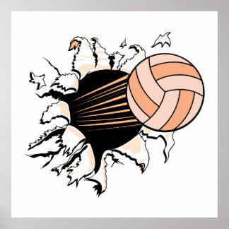 volleybalkramp bij vrouwen poster