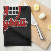 Volleyball ADD NAME Spike Ball Attack Team Player Theedoek (Quarter Fold)