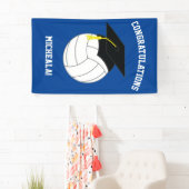 Volleyball Afstuderen Sport Blue Spandoek (Insitu)