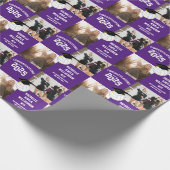 Volleyball Afstuderen Sport Paars Cadeaupapier (Hoek)