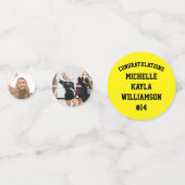 Volleyball Afstuderen Sportgeel Confetti (Voorkanten)