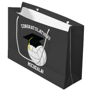 Volleyball Afstuderen Sportgrijs Groot Cadeauzakje