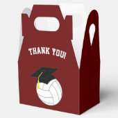 Volleyball Afstuderen Sportmaroon Bedankdoosjes (Geopend)