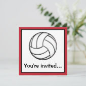 Volleyball After Game Party Kaart (Staand voorkant)