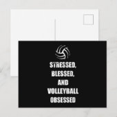 Volleyball Beach Player Volleyball Team Gift Idee Briefkaart (Voorkant / Achterkant)