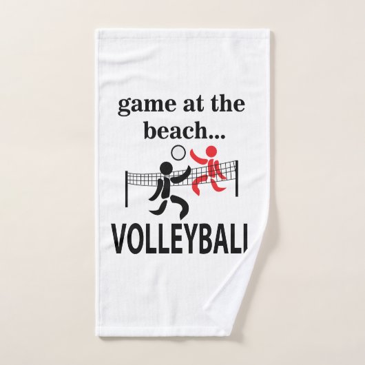Volleyball Beach Volleyball Handdoek (Handdoek)