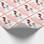 Volleyball Beste kerstcadeautje Cadeaupapier (Hoek)