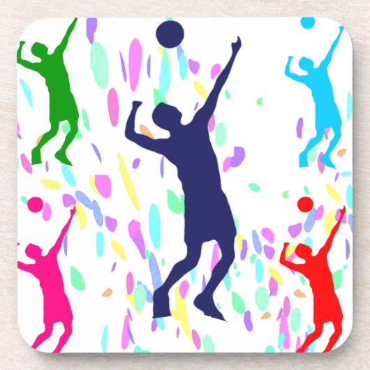 VOLLEYBALL BIER ONDERZETTER (Voorkant)