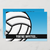 Volleyball Birthday Kaart (Voorkant / Achterkant)