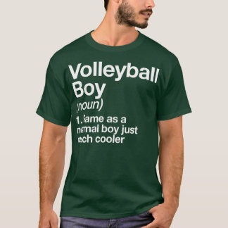Volleyball Boy Definition Funny Sports T-shirt