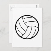 Volleyball Briefkaart (Voorkant / Achterkant)