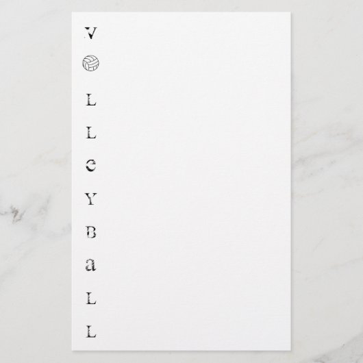 Volleyball Briefpapier (Voorkant)