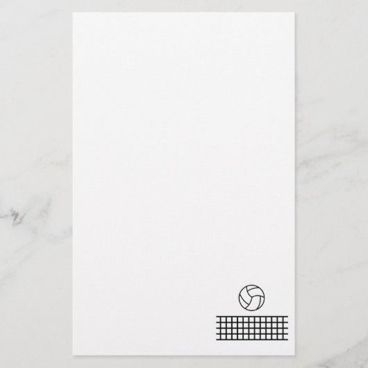 Volleyball Briefpapier (Voorkant)