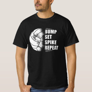 Volleyball Bump Set Spike Herhaling T-shirt