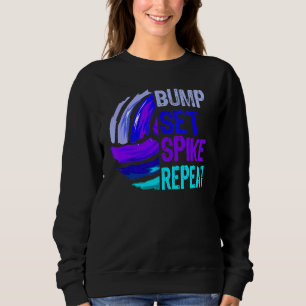 Volleyball Bump Set Spike Herhaling Trui