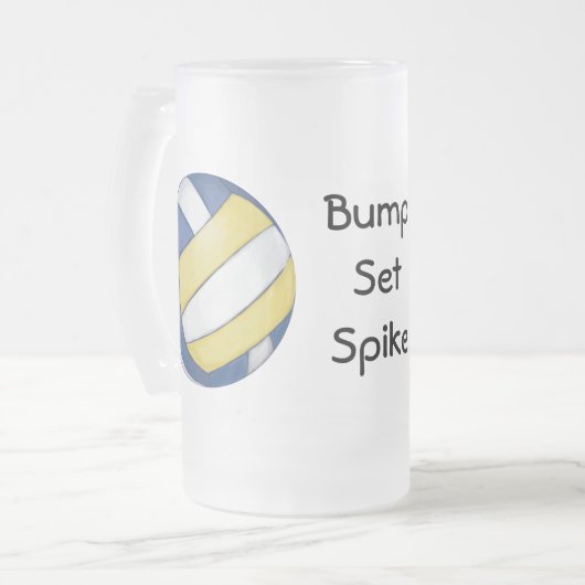Volleyball Bump, Set, Spike Mugs (Devant gauche)