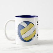 Volleyball Bump, Set, Spike mugs (Gauche)