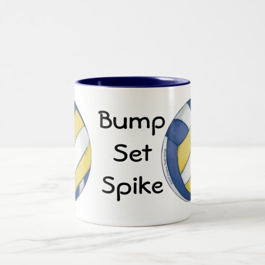 Volleyball Bump, Set, Spike mugs (Centre)