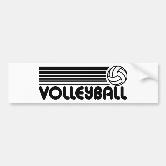 Volleyball Bumpersticker (Voorkant)