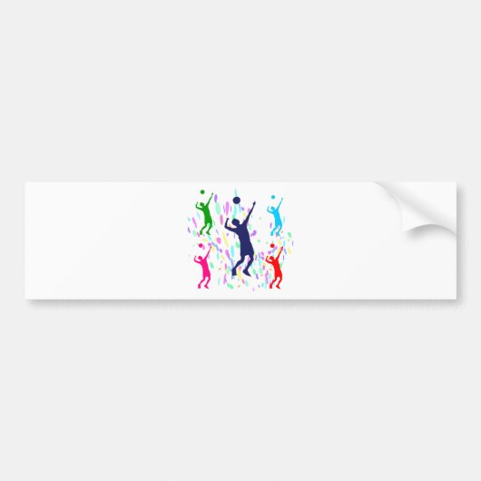 VOLLEYBALL BUMPERSTICKER (Voorkant)