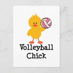 Volleyball Chick Briefkaart
