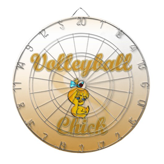 Volleyball Chick Dartbord (Voorkant)