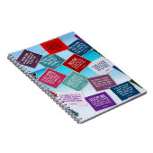 Volleyball citeert Notebook in kleuren Notitieboek (Rechterzijde)