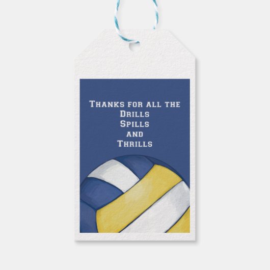 Volleyball Coach Dank je Cadeaulabel (Achterkant)