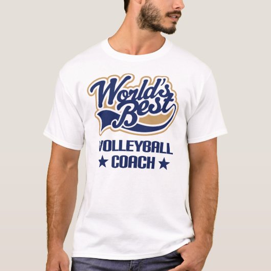 Volleyball Coach Gift (Beste werelden) T-shirt (Voorkant)