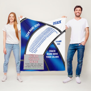 Volleyball Coach Gift Ideeën, Foto, Spelnamen Fleece Deken