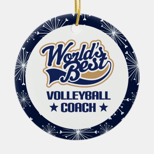 Volleyball Coach Gift Ornament (Voorkant)