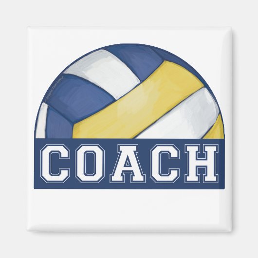 Volleyball Coach Magneet (Voorkant)