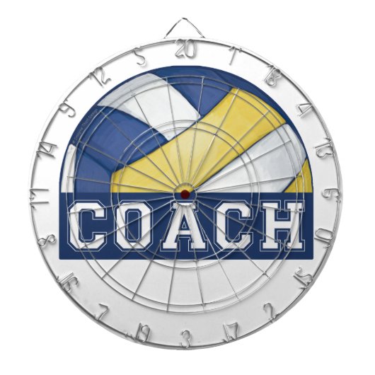 Volleyball Coach ProprofilInk Dart Board Dartbord (Voorkant)