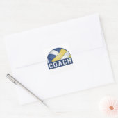 Volleyball Coach Vierkante Sticker (Envelop)