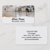 Volleyball Coach Visitekaartje (Voorkant / Achterkant)