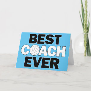 Volleyball Coaches "Beste coach Ever" Aangepaste k Bedankkaart