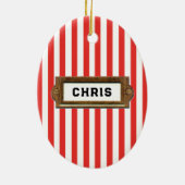 Volleyball Collectible Keramisch Ornament (Achterkant)