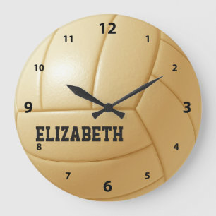 Volleyball Custom Ball Wall klok
