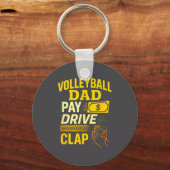 Volleyball Dad - Funny Proud Father Player  Sleutelhanger (Voorkant)