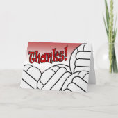 Volleyball - dank u! bedankkaart (Voorkant)
